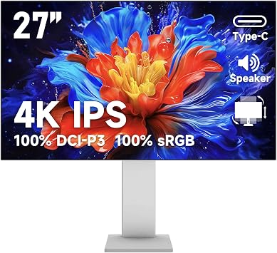 Gawfolk 27-inch IPS 4K UHD computer monitor, 3840×2160p PC screen