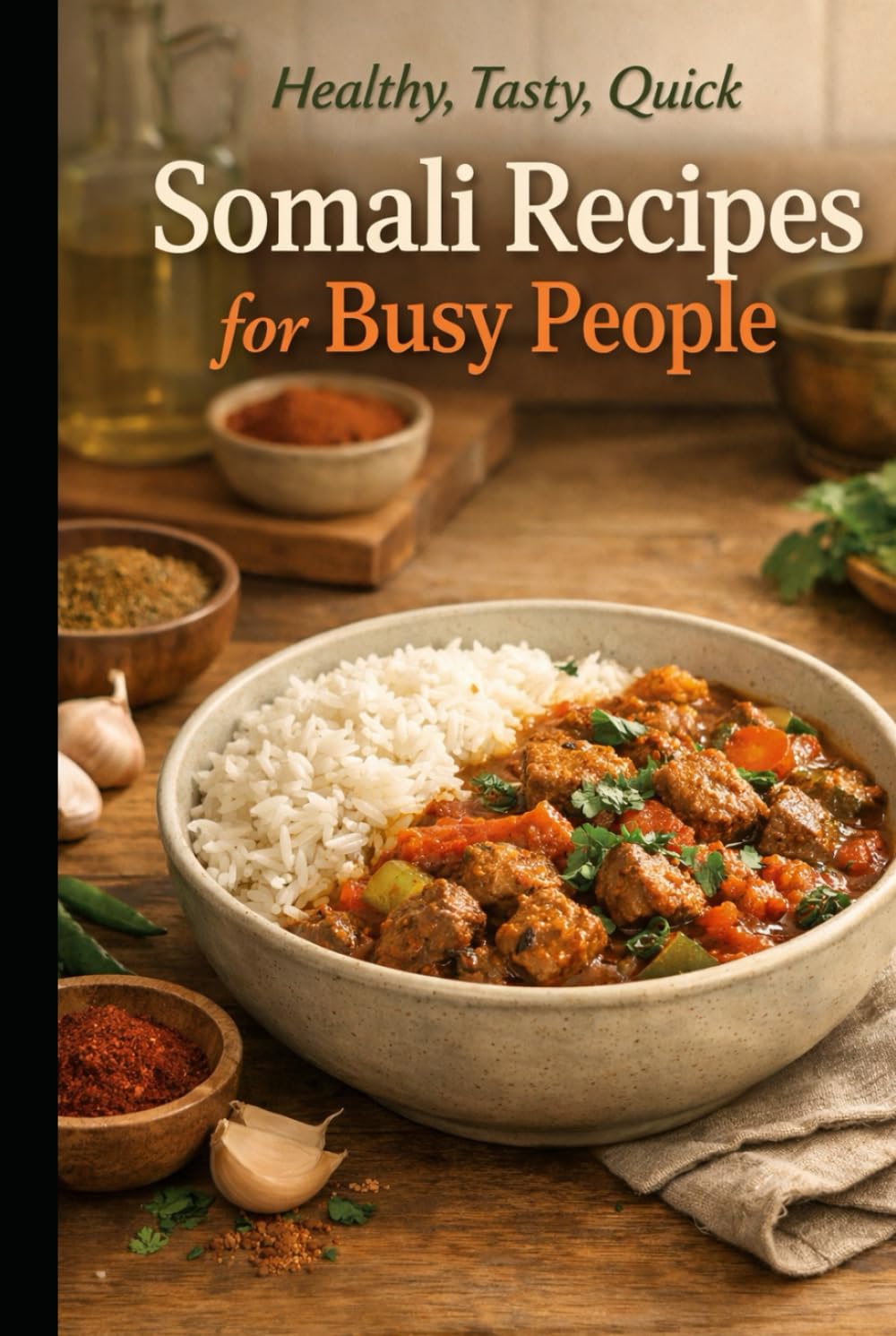 Healthy, Tasty, Quick, Somali Recipes for Busy People: 100 Low-Oil, 30-Minute Weeknight Curries, One-Pot Meals & Pressure-Cooker Somali Comfort Food