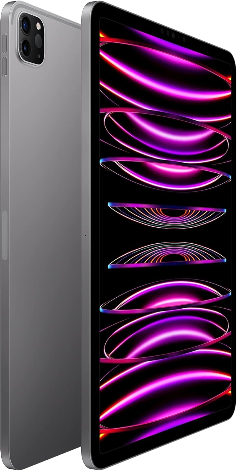 Apple iPad Pro 11-inch (4th Generation): with M2 chip, Liquid Retina Display, 128GB, Wi-Fi 6E, 12MP front/12MP and 10MP Back Cameras, Face ID, All-Day Battery Life – Space Gray