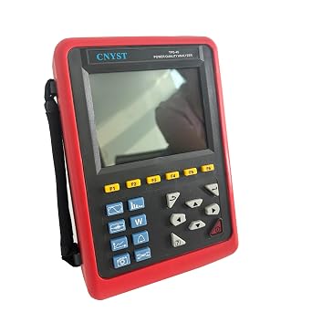 Power Quality Analyzer 3 Phase Power Energy Meter with 4 Current Clamp Sensor Range 10mA to 10.0A
