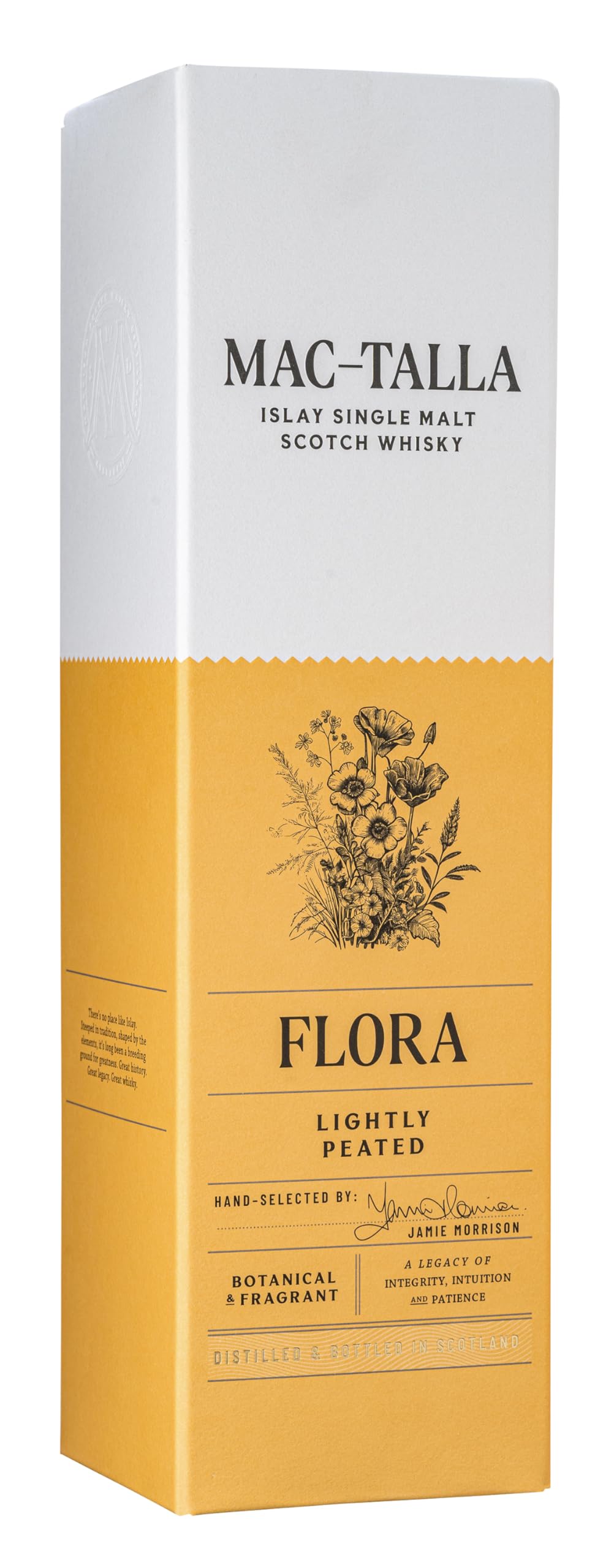 MAC-TALLA FLORA アイラ シングルモルト 箱付700mlウイスキー Amazon.co.jp: マクタラ フローラ ライトリーピーテッド アイラ