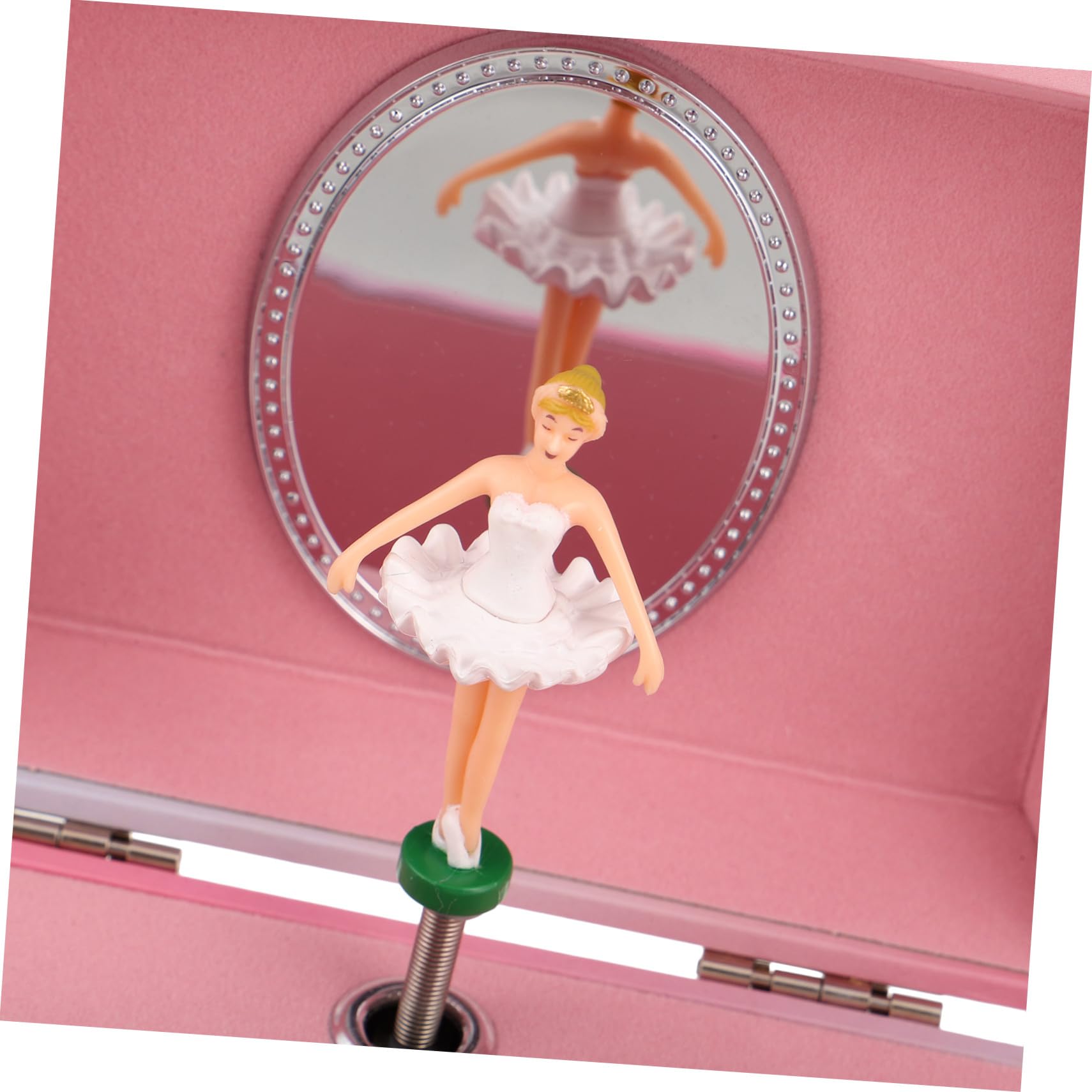MAGICLULU Caja de Música de Ballet Joyera para Niñas Organizador de Joyas Musical con Bailarina Espejo Obsequio de Cumpleaños Infantil