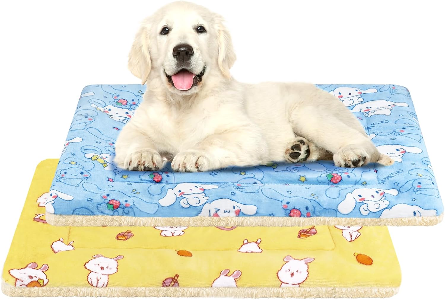 2 Pcs Self Warming Cat Bed, Washable Self Heating Pet Mat Soft Small Animal Winter Bed Pads Sleeping Pads for Rat Chinchilla Hedgehog Hamster Squirrel Ferret Cat Dog (27×21 Inch)
