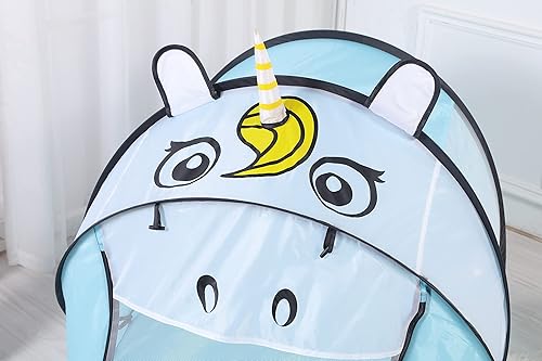 Vista 12 de Tiendas de campaña para niños – Tienda de campaña plegable para niños y niñas – Gran casa de juegos plegable para diversión en interiores