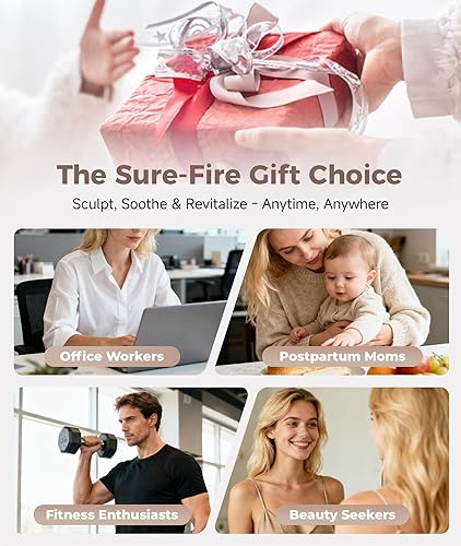 Miniatura 7 de Masajeador de drenaje linfático, herramienta de masaje anticelulitis, máquina para esculpir el cuerpo con terapia de luz roja, calefacción,