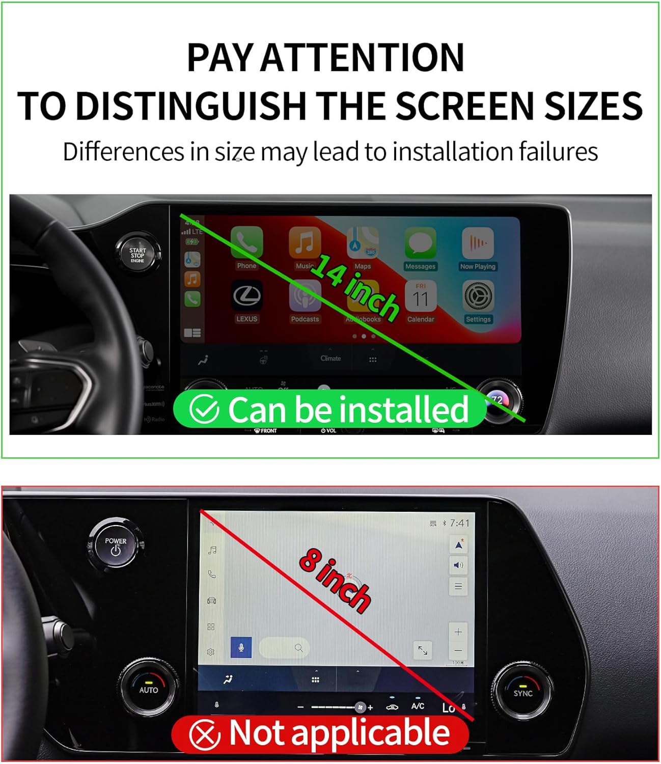 MaserWeller Car Phone Holder for Lexus NX 2022-2026 Accessories 14-Inch Screen Fixed Clip Phone Mount Compatible with MagSafe, NX Hybrid/NX250/NX350/NX350h/NX350 Premium/NX350 F Sport Handling
