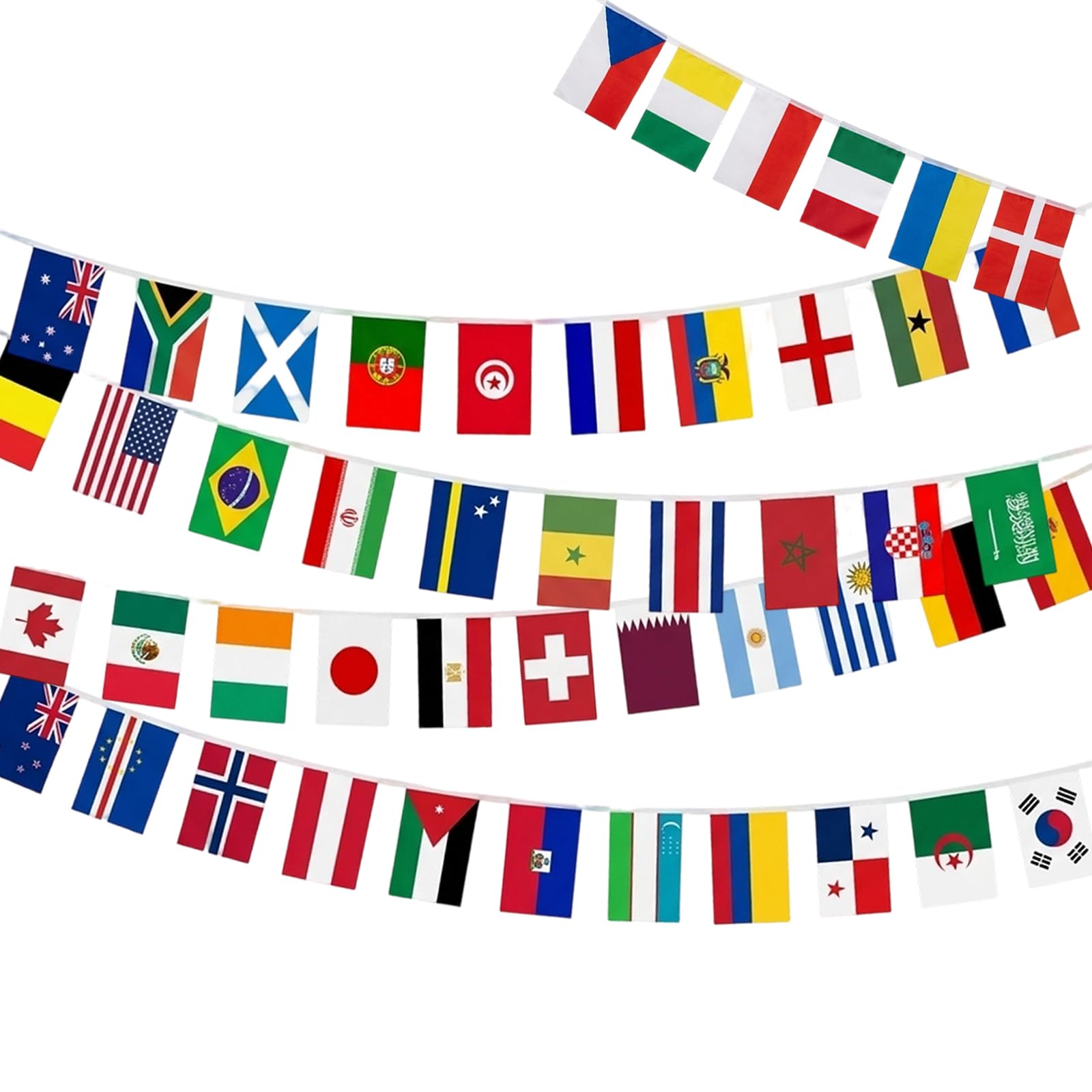 World Cup Bunting 2026, Decorations 2026, World Cup Flags Bunting 2026, Premium Double-Sided Banner for Football Events and Celebrations