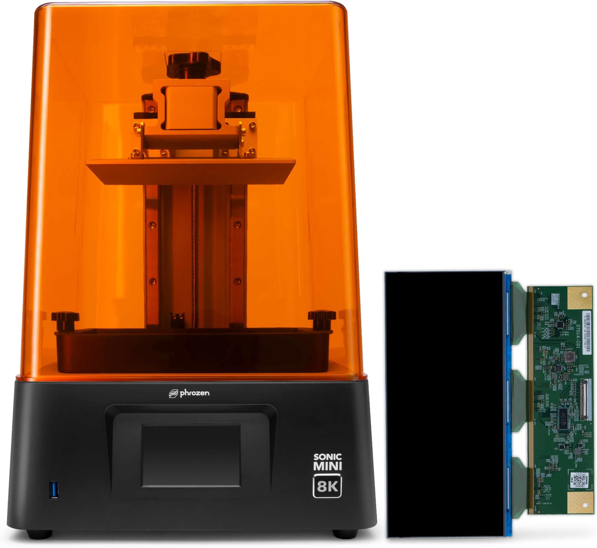 Phrozen Sonic Mini 8K LCD Resin 3D Printer Bundle with Mini 8K Mono-LCD Screen Replacement (7.1'')