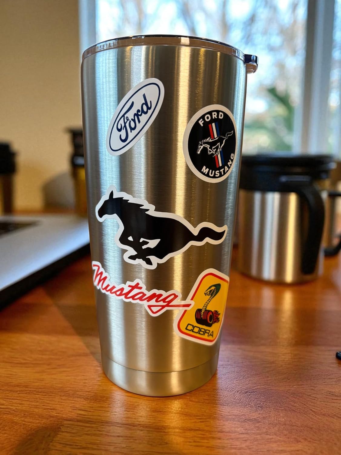 Ford Mustang 12-Decal Sticker Sheet | 6"x 8" Indoor/Outdoor Vinyl | Made in USA Officially Licensed Peel-Off Decals - Image 4