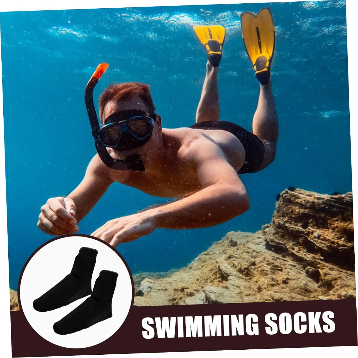 KICHOUSE Diving Socks Breathable Socks Water Socks Swim Socks Swimming Socks Beach Volleyball Socks Anti-wear