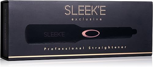 Miniatura 5 de Sleek'e Plancha plana infrarroja de 2 pulgadas de ancho profesional de cerámica con infusión de turmalina (2 pulgadas, negro y oro rosa)