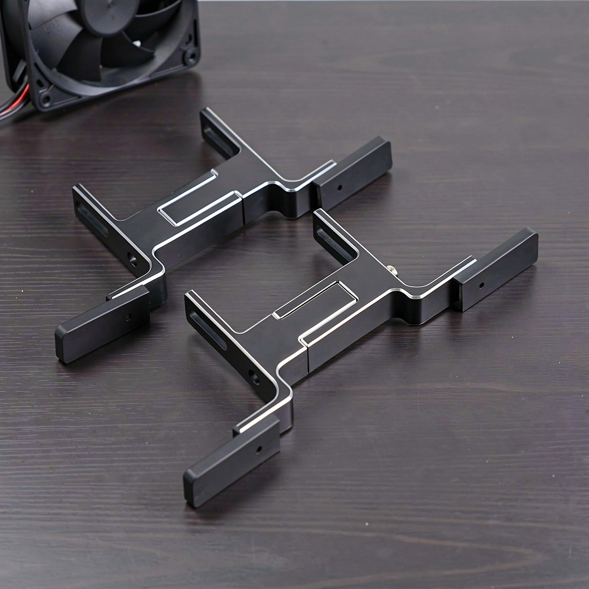 OUNONA 1 par de soportes de montaje para ventiladores de caja de PC,
