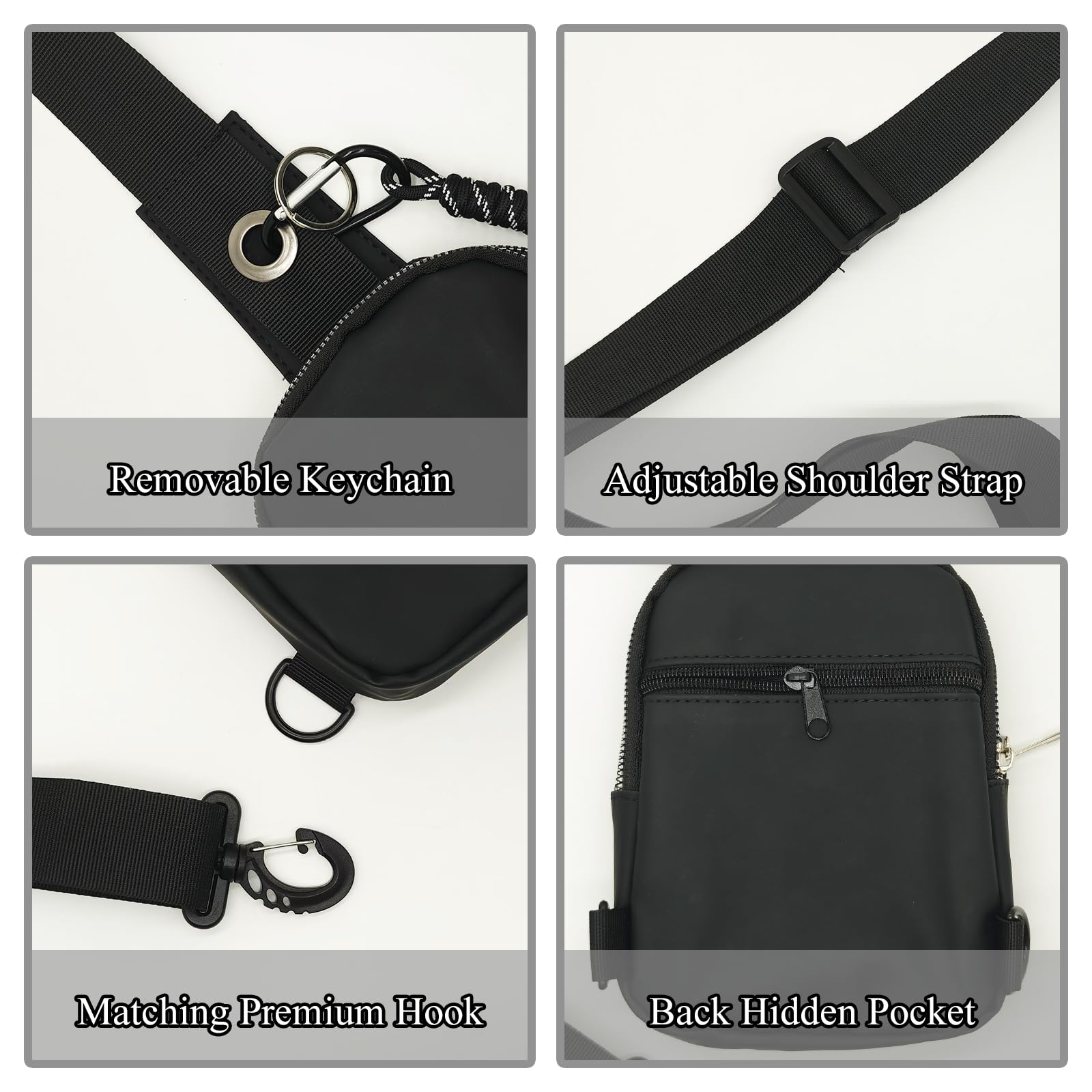 Bolso bandolera deportivo, bolso cruzado, mini bolsa para teléfono móvil, bolso pequeño de hombro, multifuncional, bolsillo en el pecho para deportes al aire libre, viajes, uso diario,