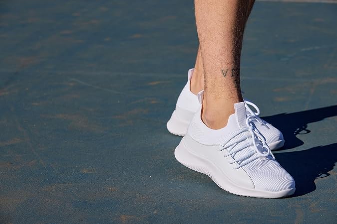 CALTO Men's Invisible Height Increasing Elevator Shoes - Ultra Lightweight Sporty Sneakers - 2.4 Inches Taller