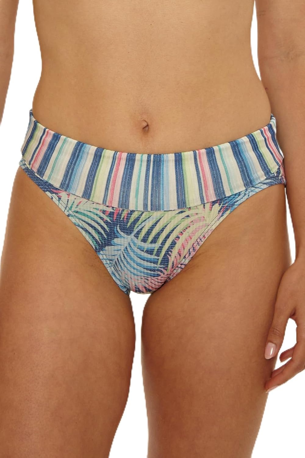 Salt Life Women's Tropical Breeze High Waist Bikini Bottom, Cheeky Coverage, Swimwear Separates for Women