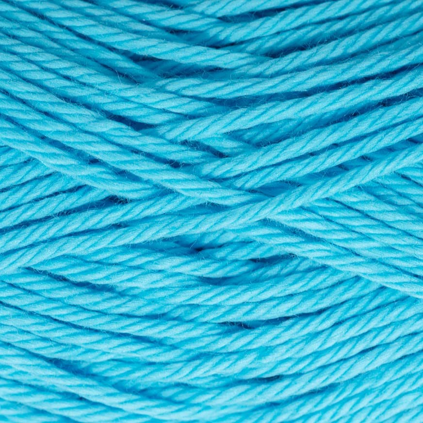 Image of Estako Royal Cotton, (4 Skeins Pack) 100% Mercerized Giza Cotton Yarn, Soft, Super Fino for Crochet and Knitting (4 x 1.76 Oz) / (4 x 137 Yrds) (5080 - Turquoise)