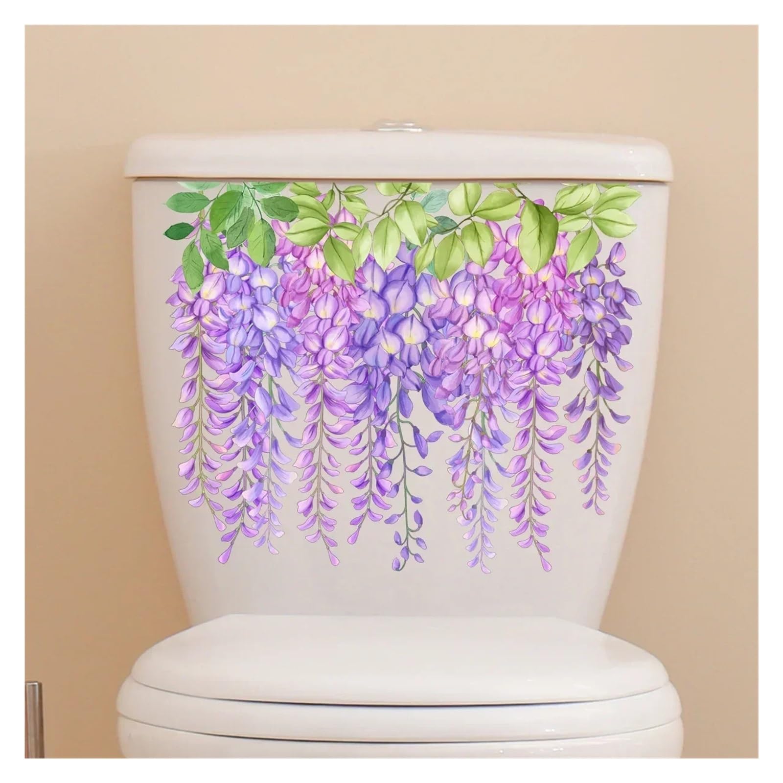 Palm Leaf Wall Decals Plant Leaves Wall Sticker Toilet WC Self Adhesive Mural Beautify Flower Home Decoration Decals(Colour 08(30x25cm))
