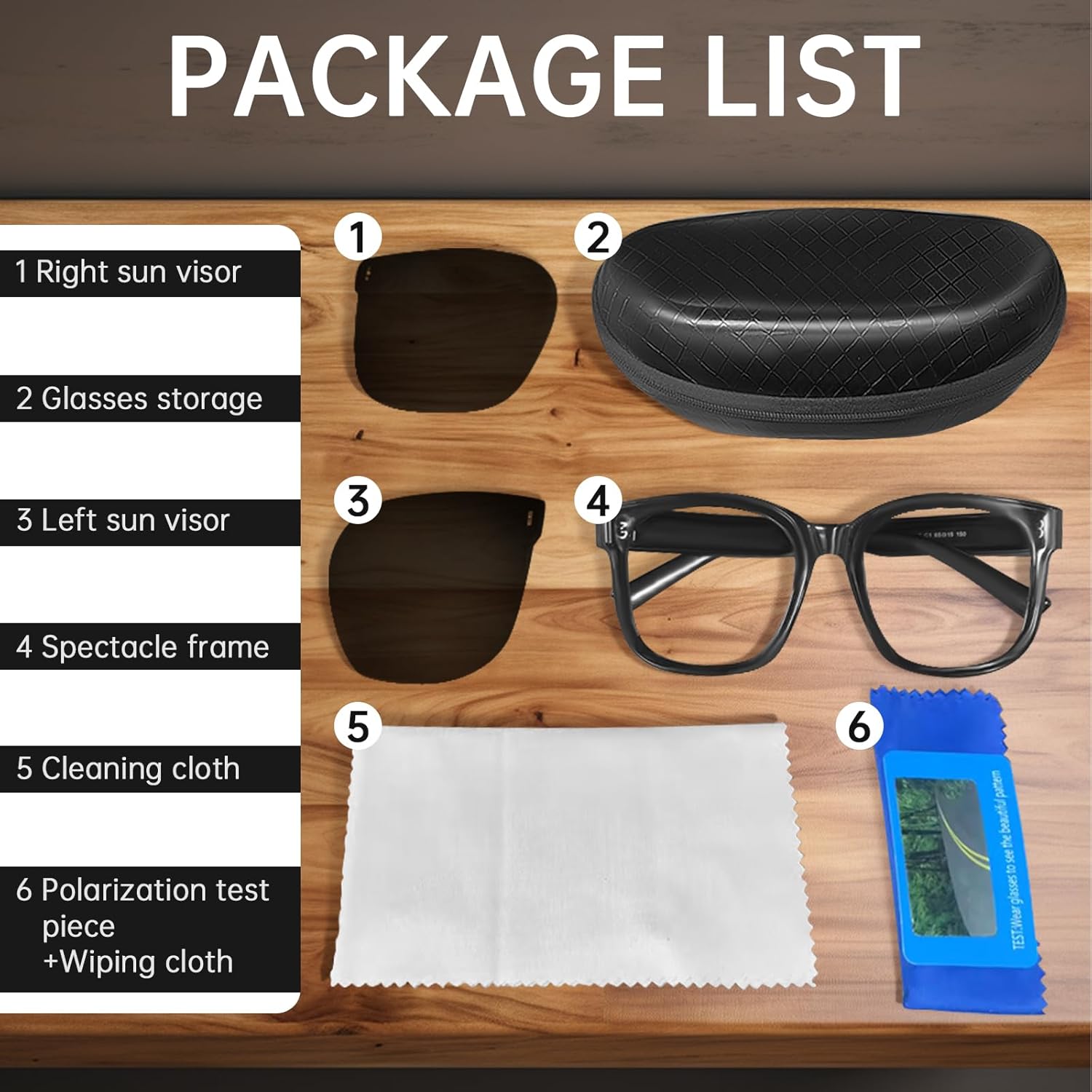 Polarized Fit Over Glasses Sunglasses for Women Men, Oversized Square Sun Glasses UV400 Protection Shades for Driving