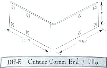 Galvanized Outside Corner DH-E