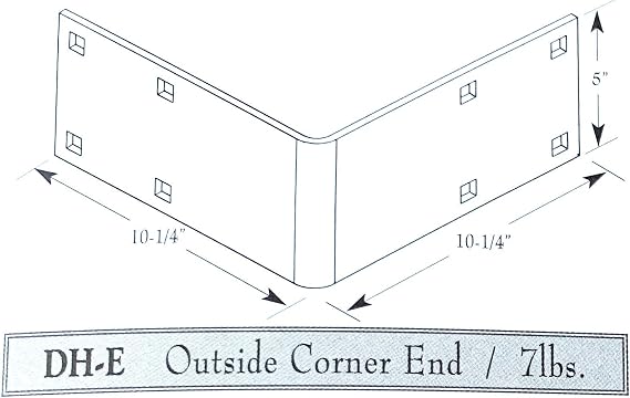 Galvanized Outside Corner DH-E