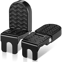 2Pcs Aluminum Alloy Foot Pegs for E-Bike & Mountain Bike, 4.3 x 1.8 Inch Non-Slip Passenger Peg for Road Bike & BMX Accessories, Folding Rear Pedals, Durable, Space-Saving