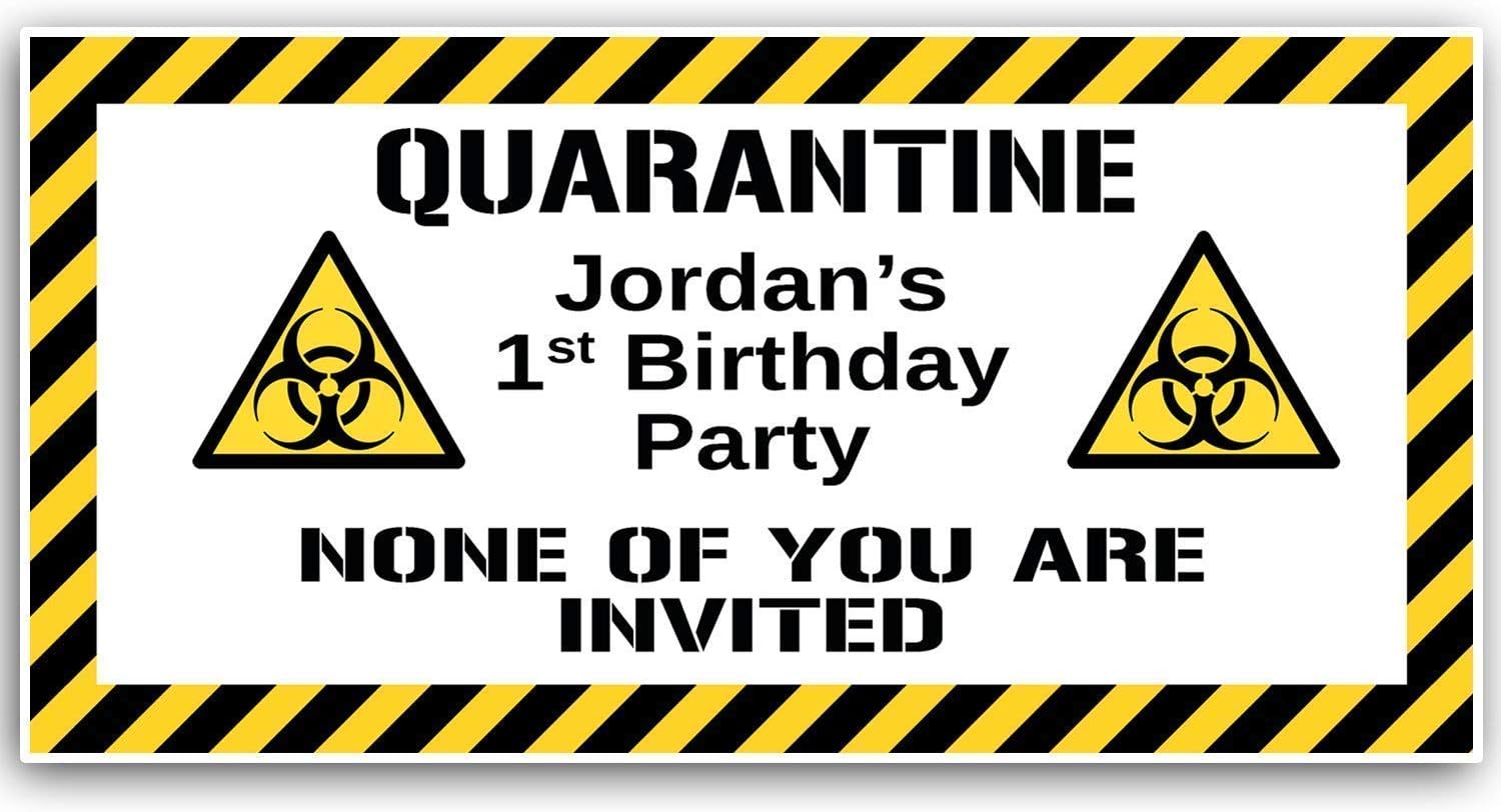 Quarantine Birthday Banner