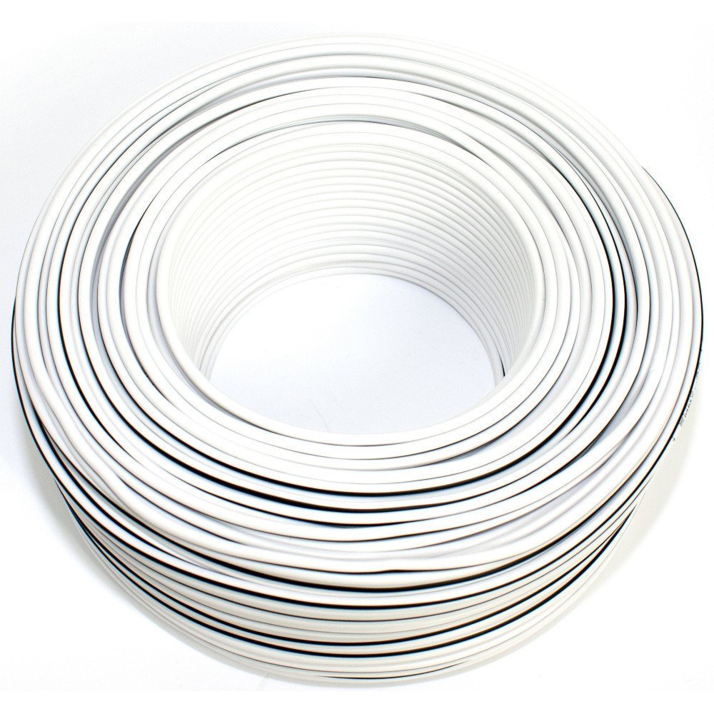 Loudspeaker Cable 2 x 1.50 mm² 50 m White CCA Audio Cable Box Cable