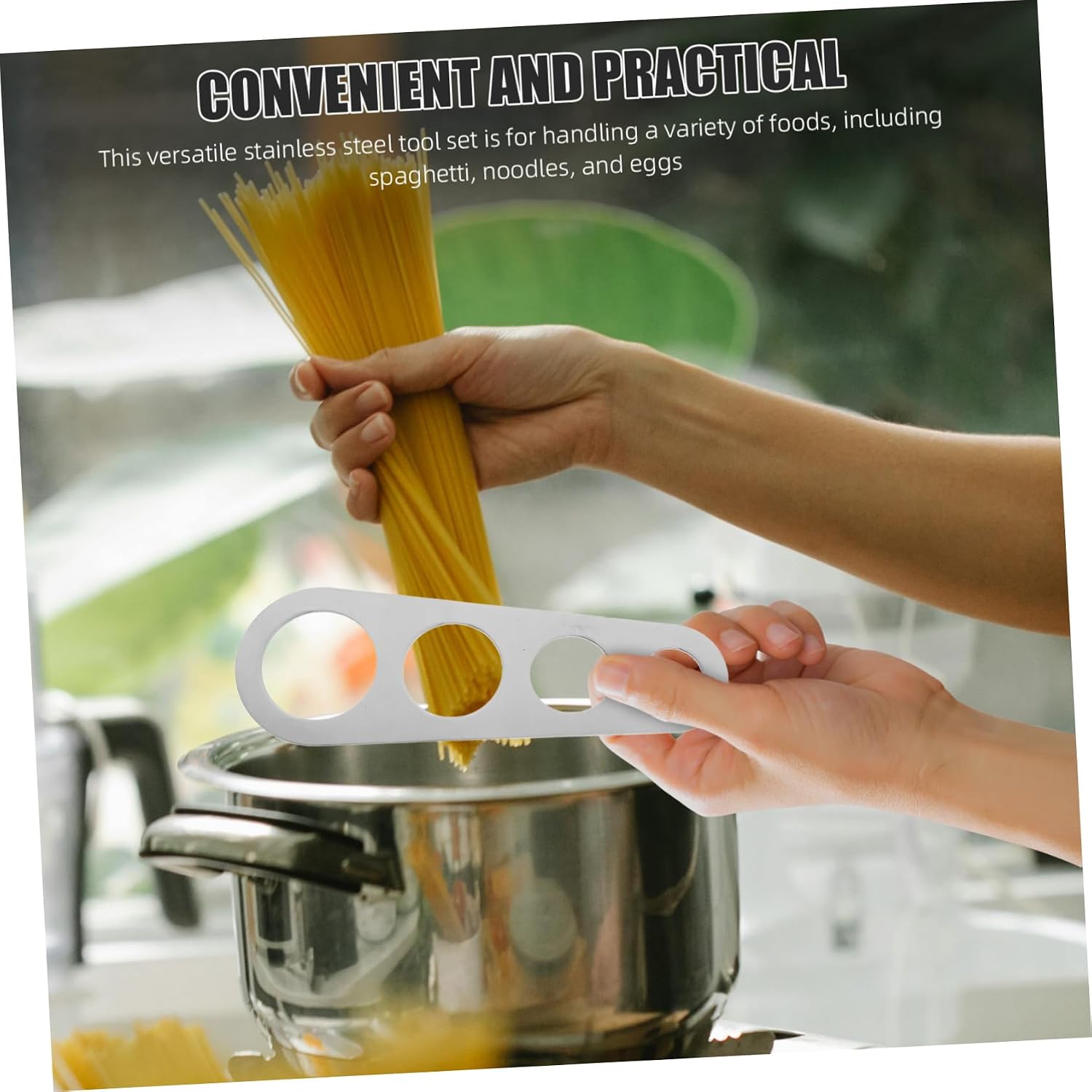 Stainless Steel Spaghetti Tongs with Precision Grip for Pasta Serving