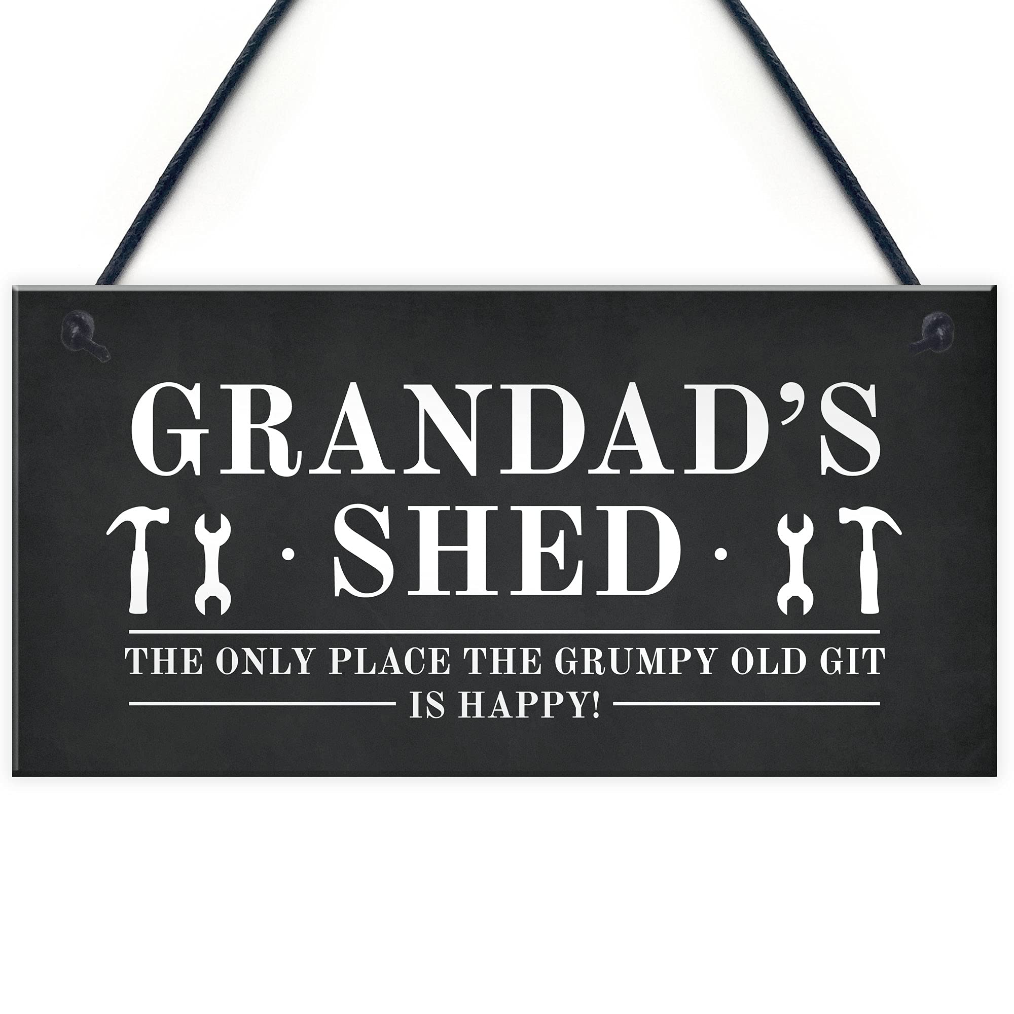 Funny Grandads Shed Sign Hanging Garden Man Cave Plaque Fathers Day Gift For Him