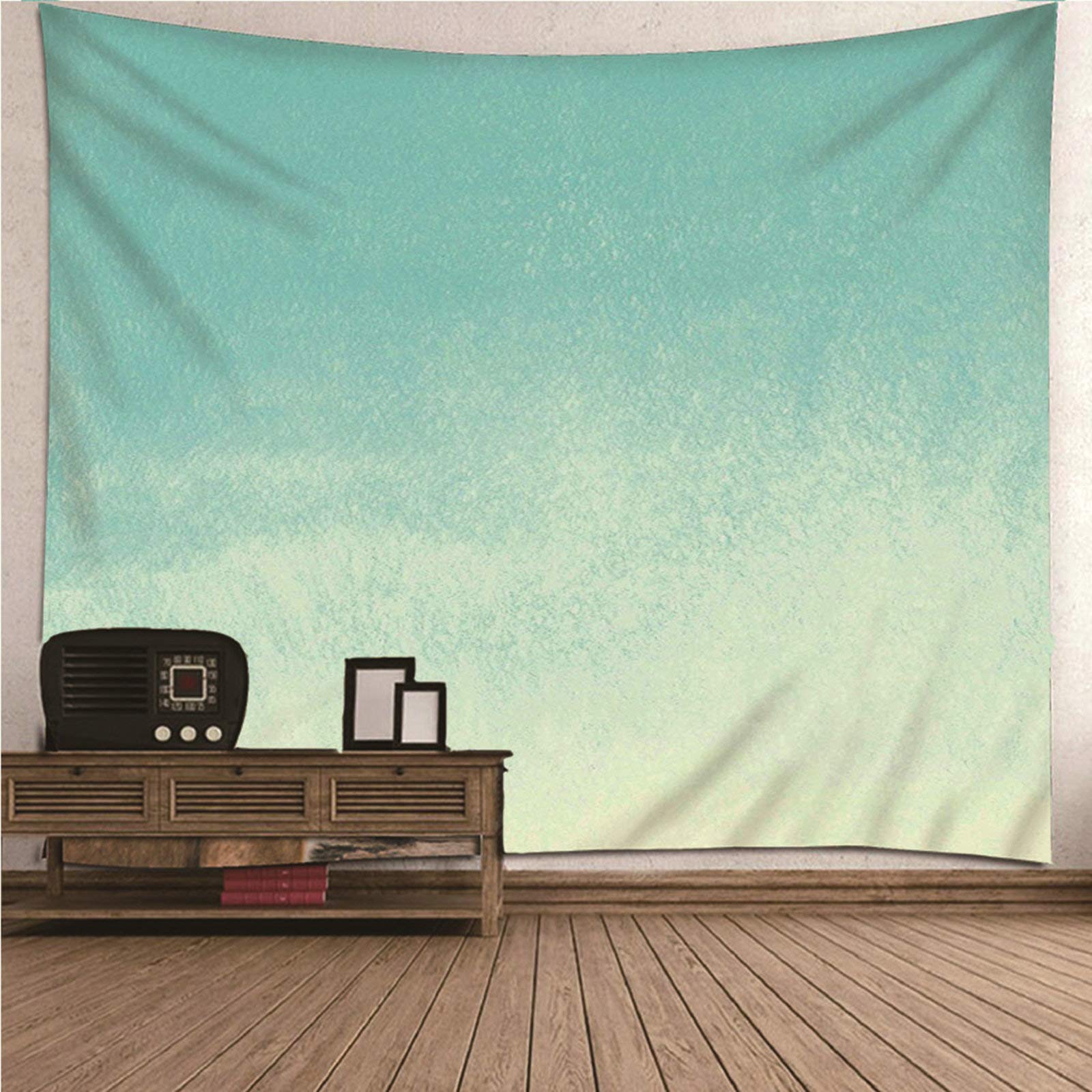 Tapiz de pared KnSam de cielo azul en poliéster lavable para decoración, 210x140 cm