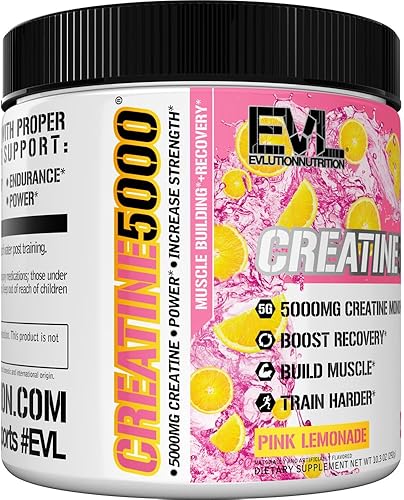 Miniatura 8 de Evlution Nutrition Creatina 5000 + colágeno + BCAA – para mujeres – Apoya el crecimiento muscular magro – 0.18 oz de monohidrato de creatina, 0.07