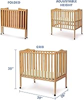 Vista 5 de Mini cuna portátil para niños Delta, Natural
