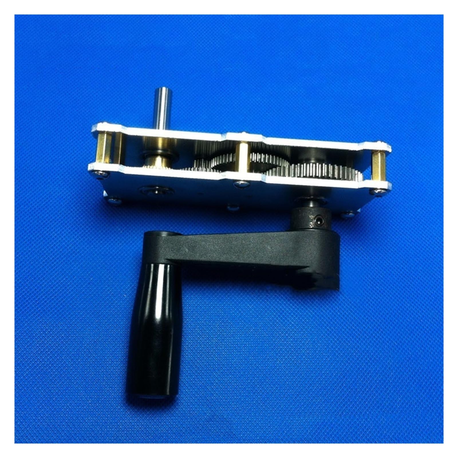Dispositivo Riduttore completamente in metallo da 122x55x19mm, rapporto di velocità 1:28, albero di diametro 8mm, riduzione dell'aumento della velocità con manovella Sterzo a ingranaggi