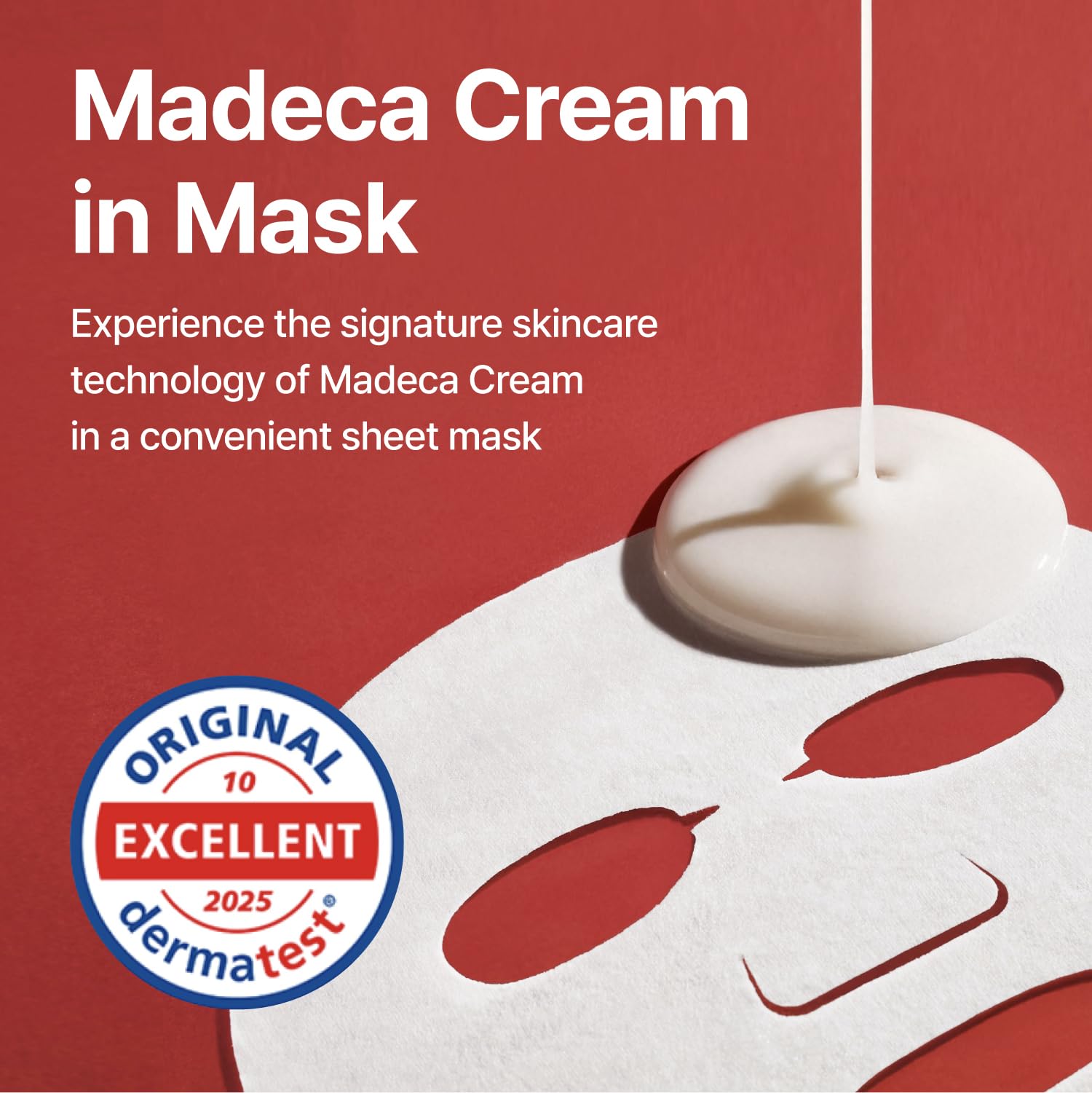 CENTELLIAN 24 Madeca Derma Maschera per lifting intensivo, 10 fogli (24,84 ml ciascuno), maschera viso anti invecchiamento con TECA, collagene e PDRN per idratazione, compattezza ed elasticità
