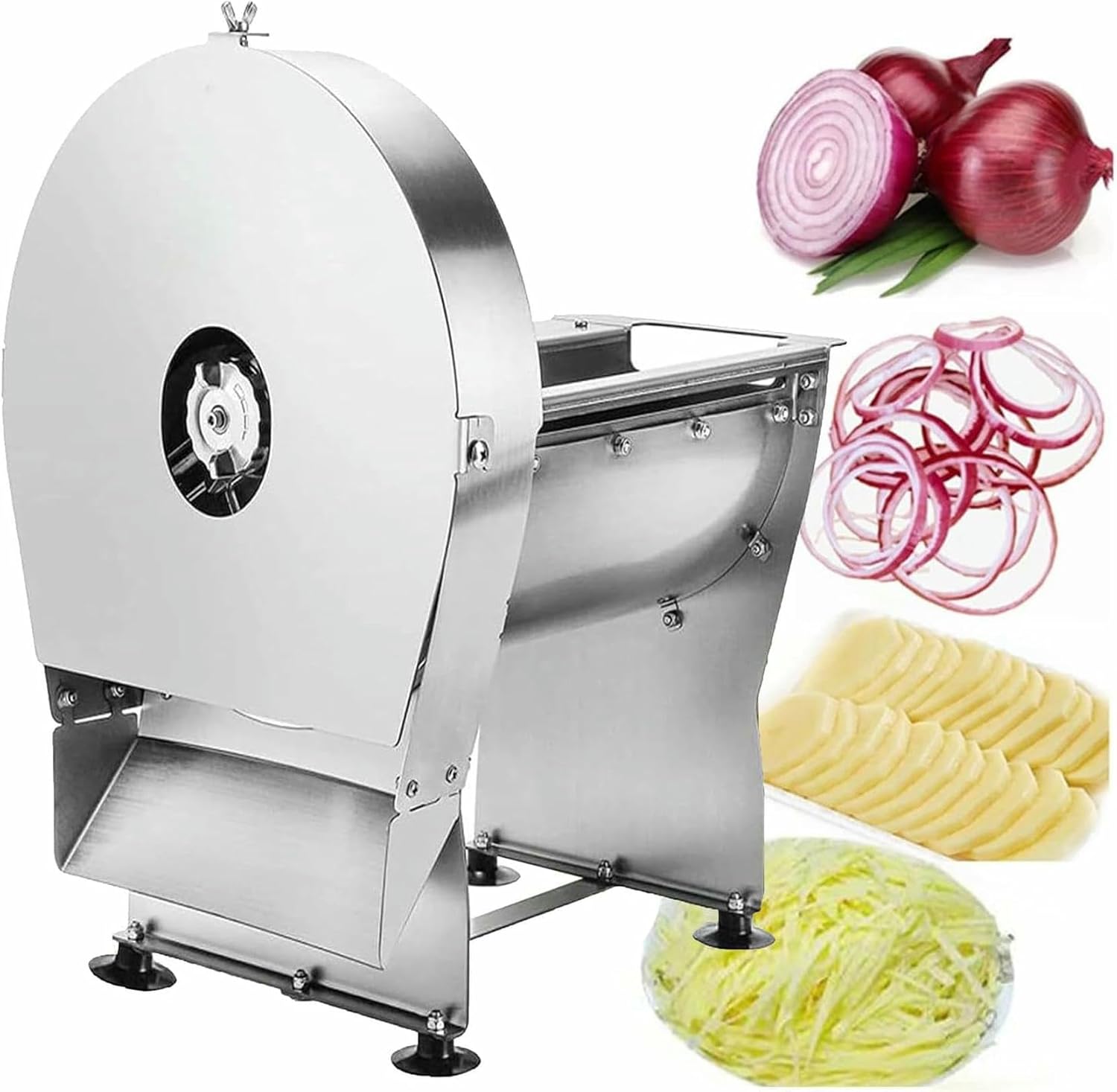 Electric Manual Vegetable Slicer, Commercial Vegetable Slicer, Onion, Cucumber, Lemon Cutting Tool