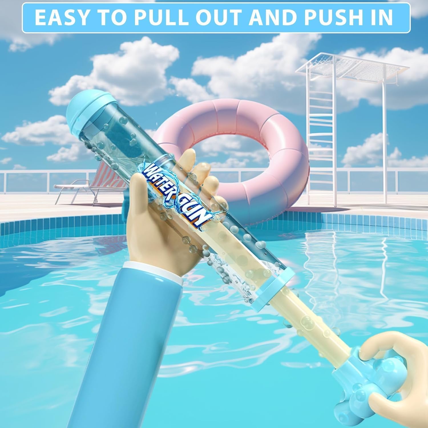 Firework Water Gun, Fireworks Water Spray Toy, Romantic Firework Style Water Spray Toy, Beach Pool Water Spray,Party Entertainment, Concert, Family Gathering, Marriage Proposal-4Pack