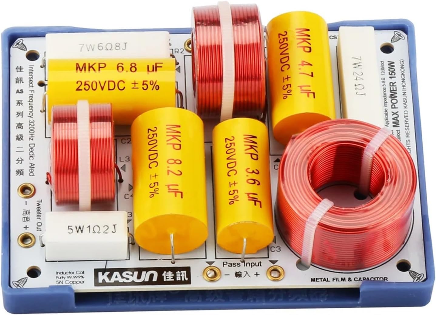 2PCS 2-Way 150W 3200Hz 2 Unit Home Theater High Power Audio Crossover Filters Professional Speaker Frequency Divider