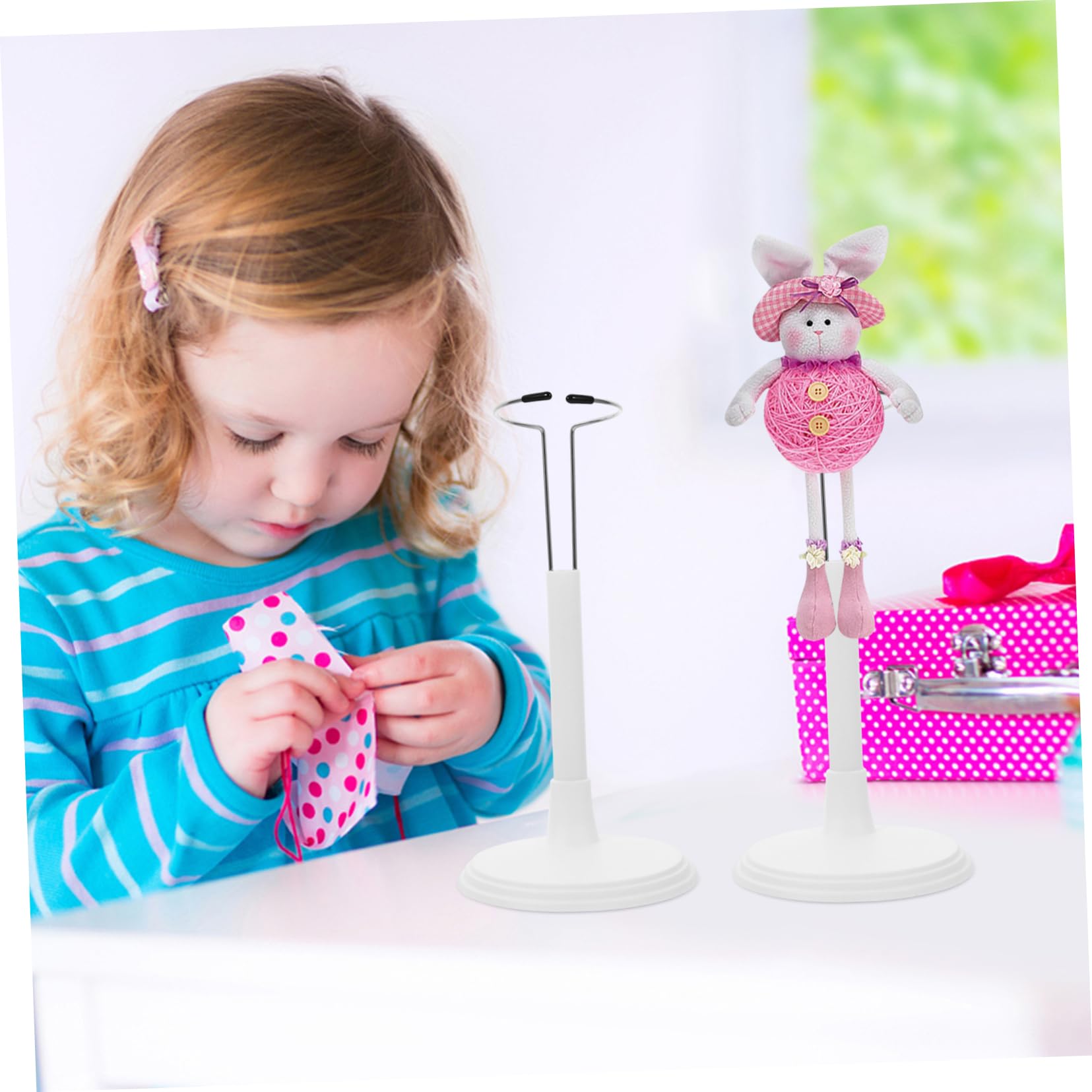 CIYODO 25cm Doll Support Frame Doll Stand Movable Stand Furniture Storage Rack Display Rack