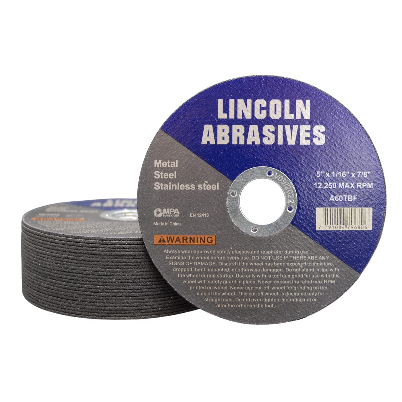 Lincoln Cut-Off Wheels - 50 Pack -10 Lincoln Cut-Off Wheels - 50 Pack -10