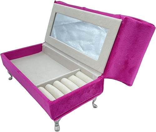 Miniatura 4 de CONCISE Muebles de casa de muñecas para adultos, sofá de terciopelo en miniatura a escala 16 112, joyero oculto para mujeres de más de 14