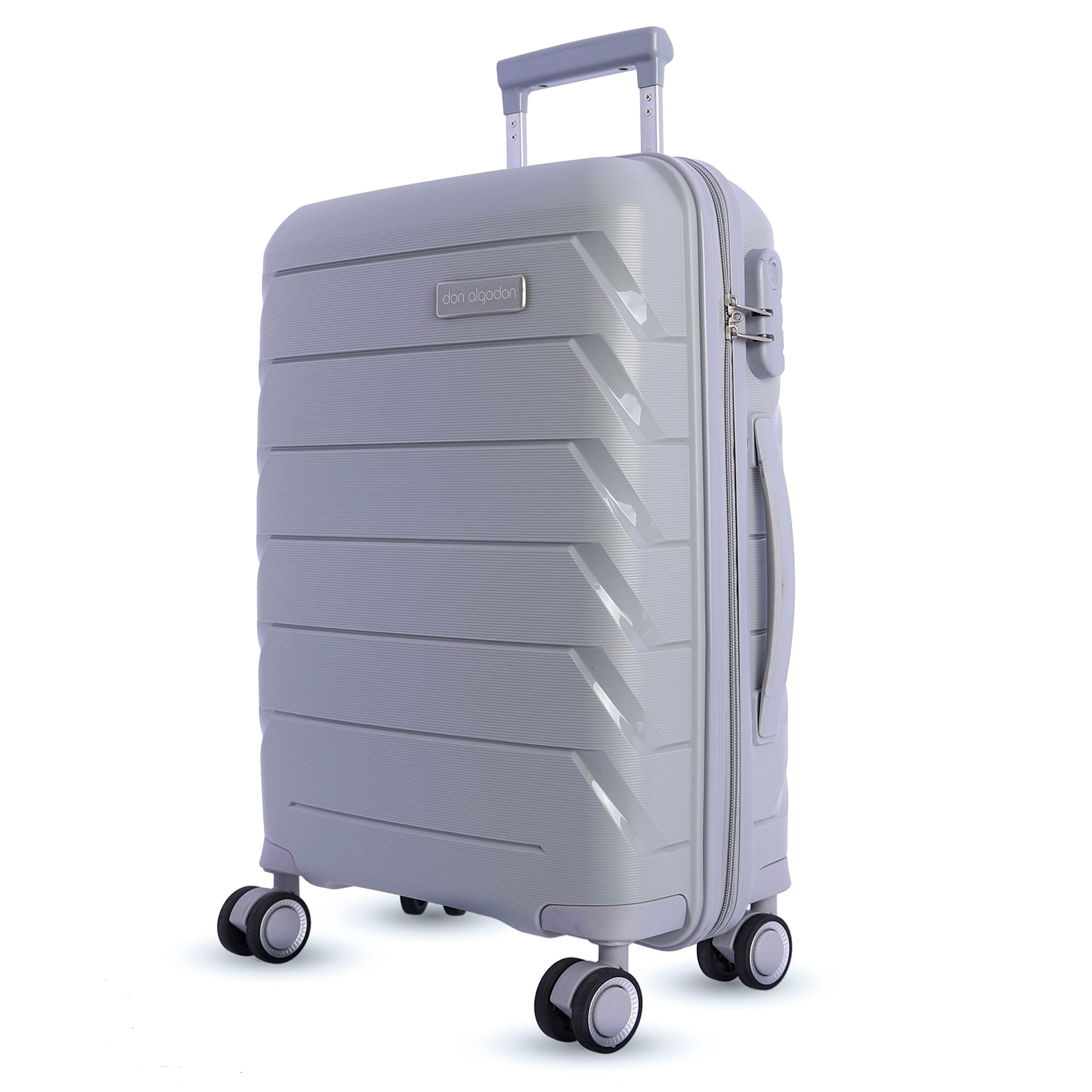 Don Algodon - Maletas de Viaje Cabina - Maleta Cabina 55x40x20 - Maleta de Viaje - Maleta de Cabina Resistente - Trolley Equipaje para Avion Resistente con 4 Ruedas de 360º y candado