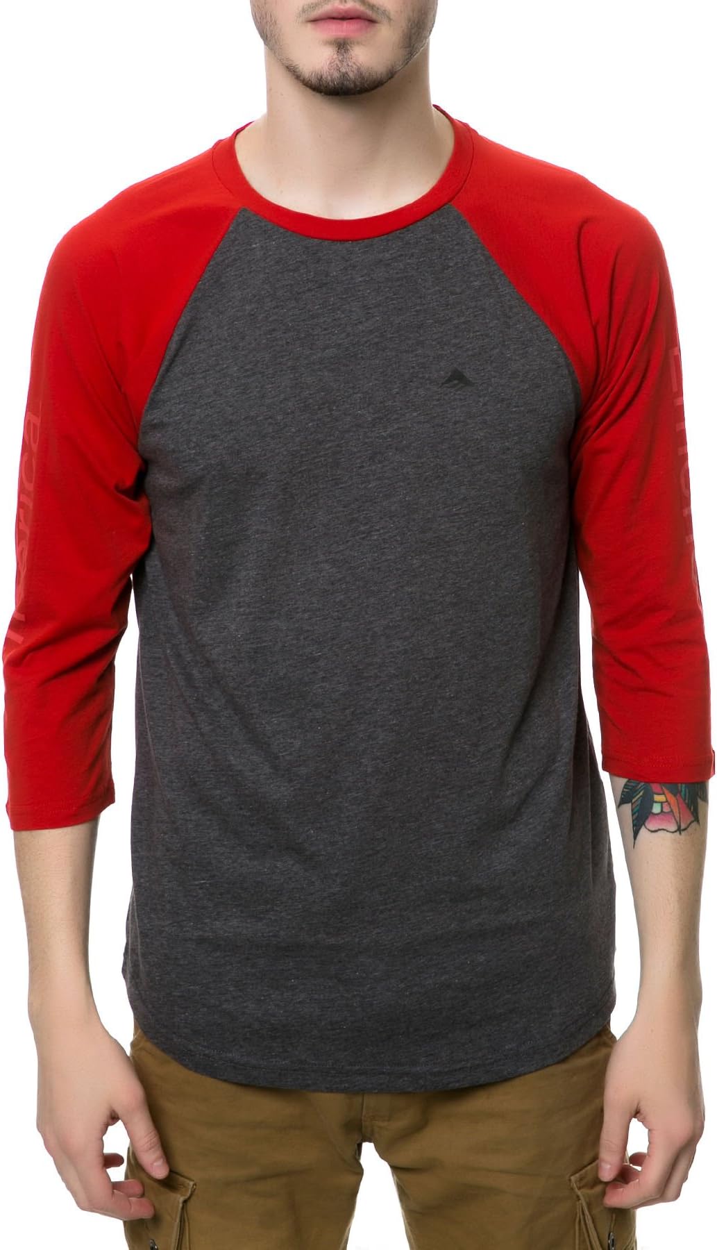 Emerica Men's Team Combo 3/4 Sleeve Raglan T-Shirt