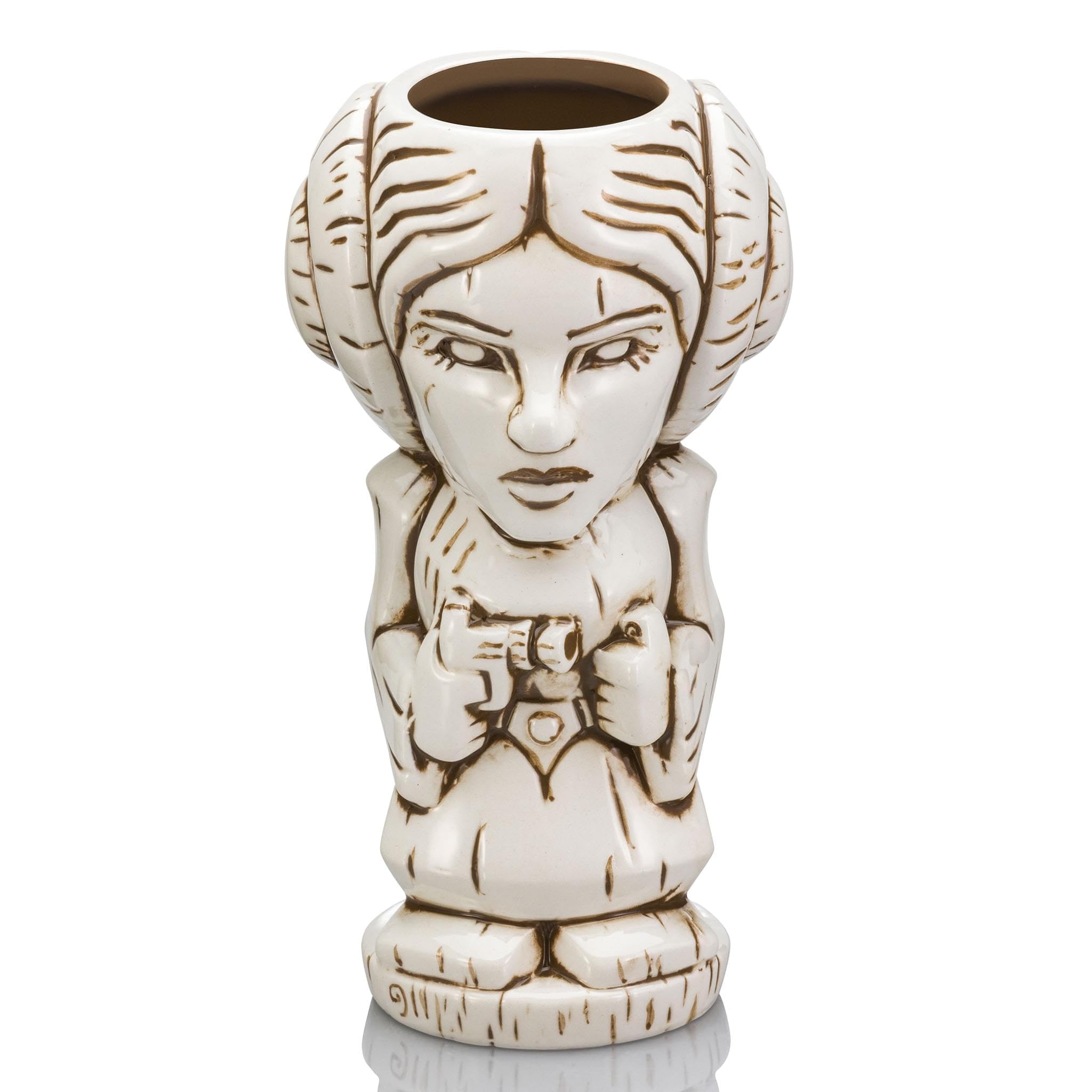 STAR WARS Geeki Tikis Princess Leia Organa Ceramic Mug | Party Cocktail Tumbler For Liquor and Beverages | Holds 16 Ounces