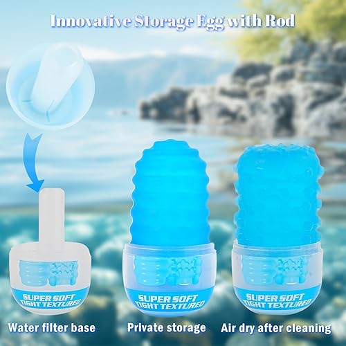 Miniatura 17 de Masturbador masculino, juguetes sexuales para adultos, juguete sexual con textura giratoria para hombres, masturbación con bolsillo, ultra suave