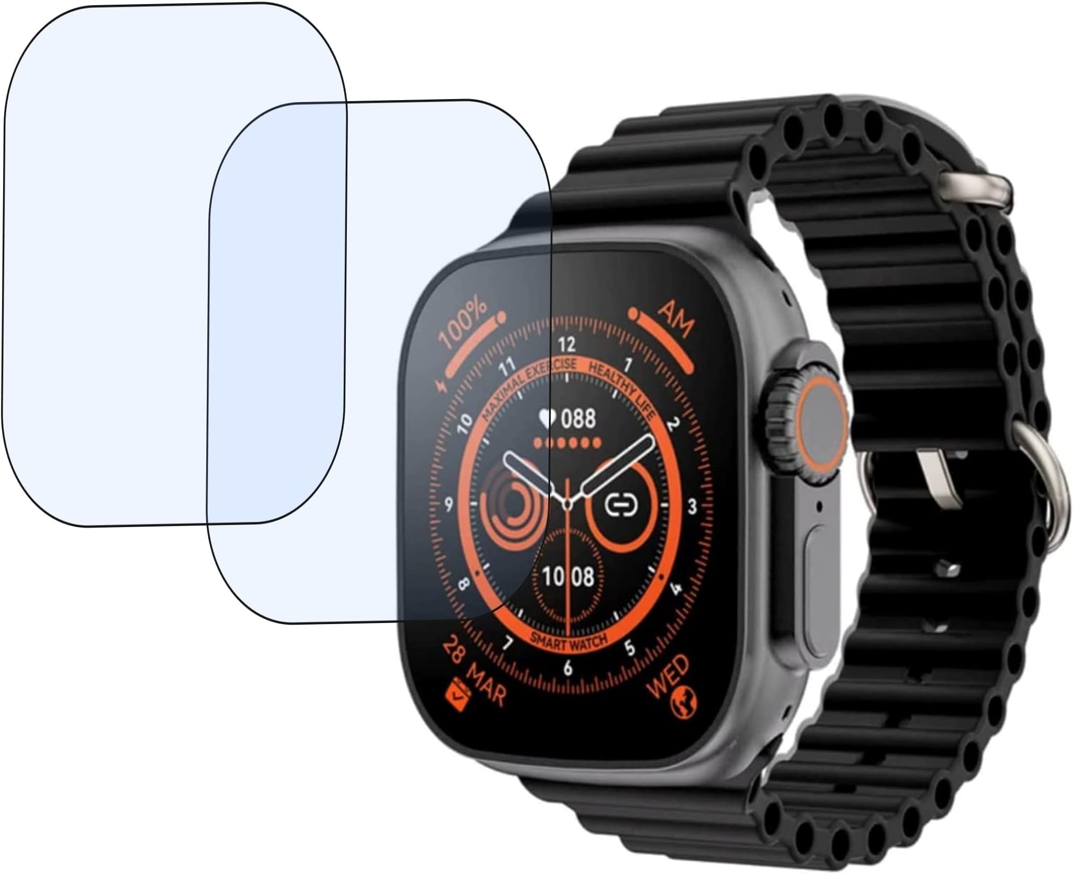 DVTECH® (Pack of 02 Best Fit Smartwatch Screen Protector for Xinbowen Ultra (Not a Tempered glass)