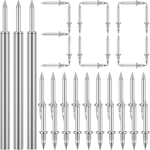Clavos de doble cabeza para rodapiés sin marcas (300 piezas) con herramienta especializada