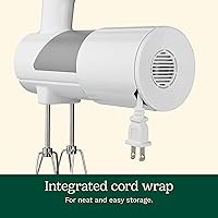 Vista 4 de Cuisinart Batidora de mano de 5 velocidades, HM-150, color blanco