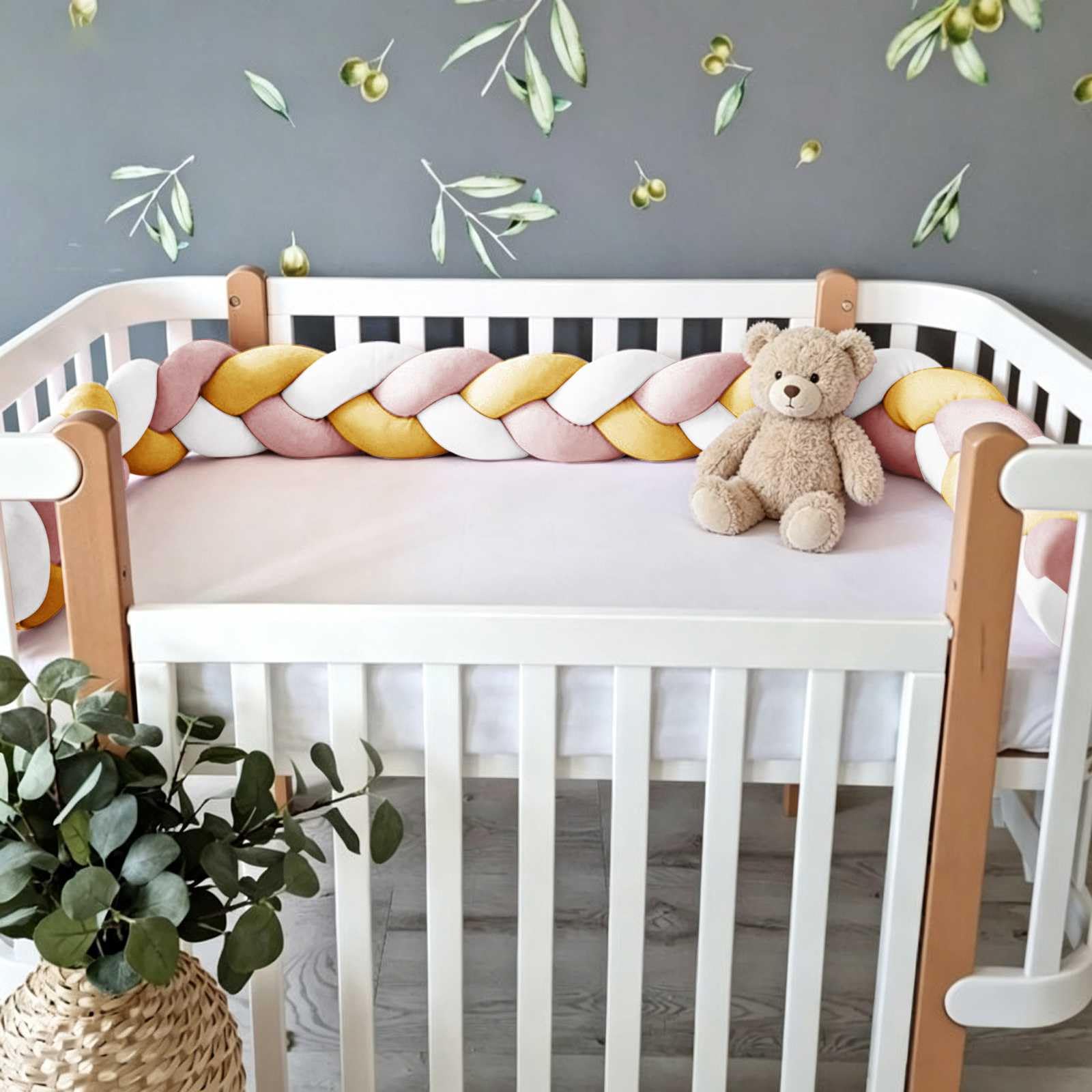 Bed Skirts, Breathable Cot Mattress protection (Q16,100CM)