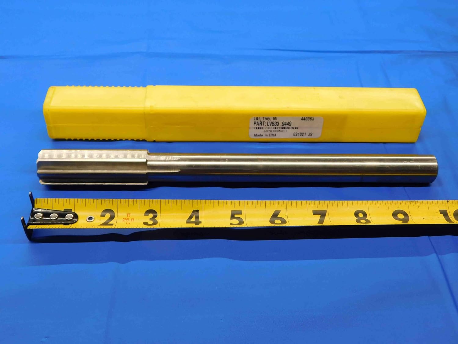 L&I 0.9453 OD HSS Chucking Reamer 8 FL .9453 15/16 .9375 +.0078 Oversize 24 mm - JC4663AN4