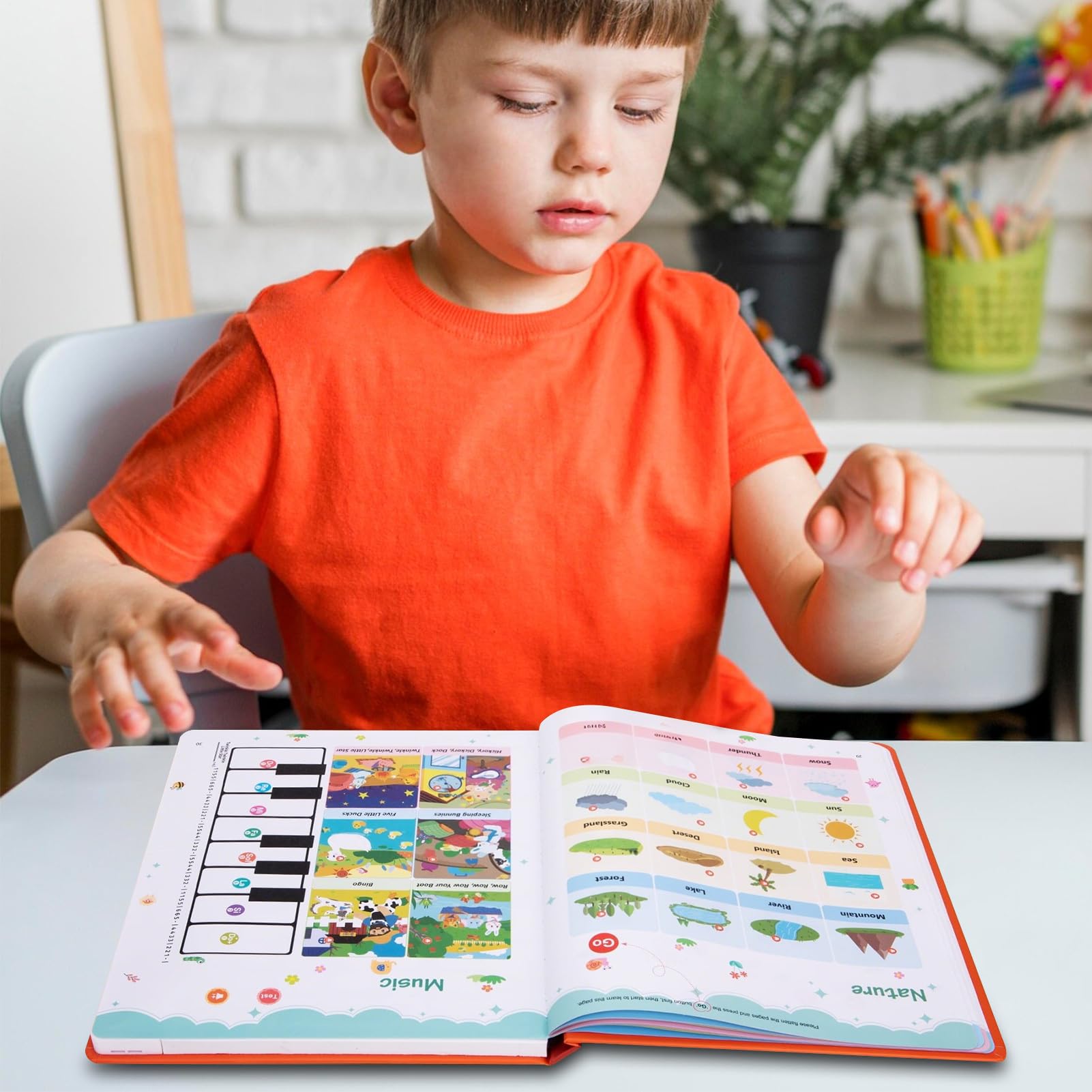 Książka do mówienia po angielsku - angielski książka do nauki słów dla dzieci - angażujące narzędzie edukacyjne do nauki towarzysza dla przedszkolaków uczniów w wieku 2-6 lat dziewcząt i chłopców